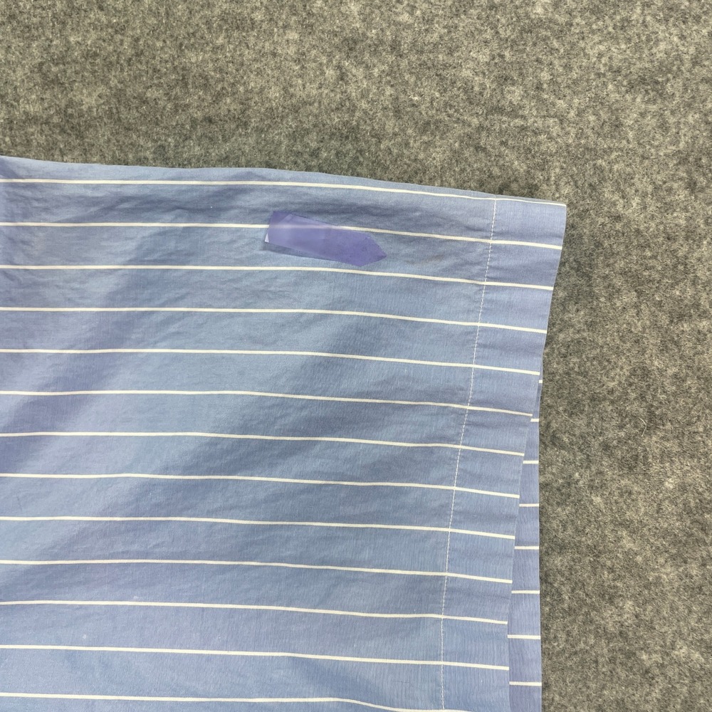 Ralph Lauren Mens Button Down Shirt XXL Blue Striped Short Sleeve Classic Fit - Picture 11 of 13